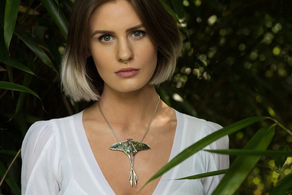 Moon Moth Pendant - Emma Keating Jewellery CW2