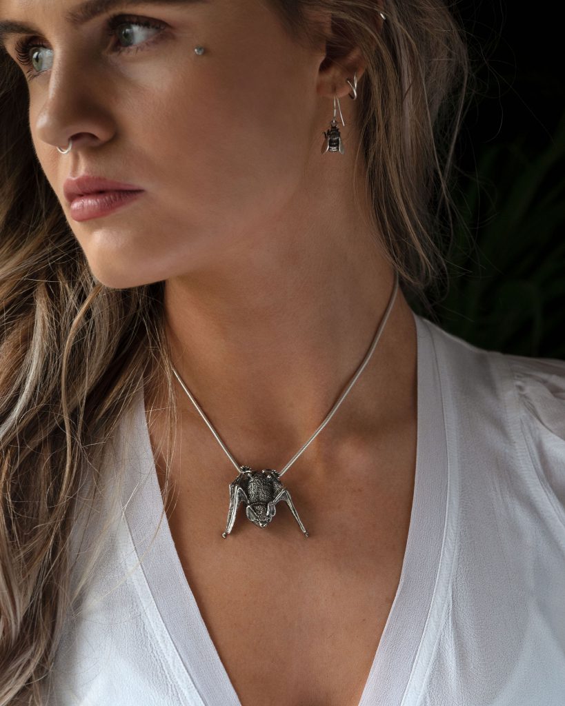 Pipistrelle Bat Pendant MLR - Emma Keating Jewellery